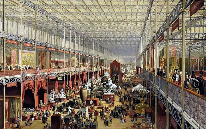 Interior of the Crystal Palace during the Great Exhibition of 1851